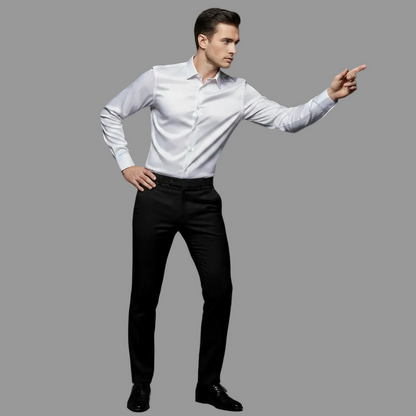 Jethro | Men's Dress Shirt Wrinkle-Free Cotton
