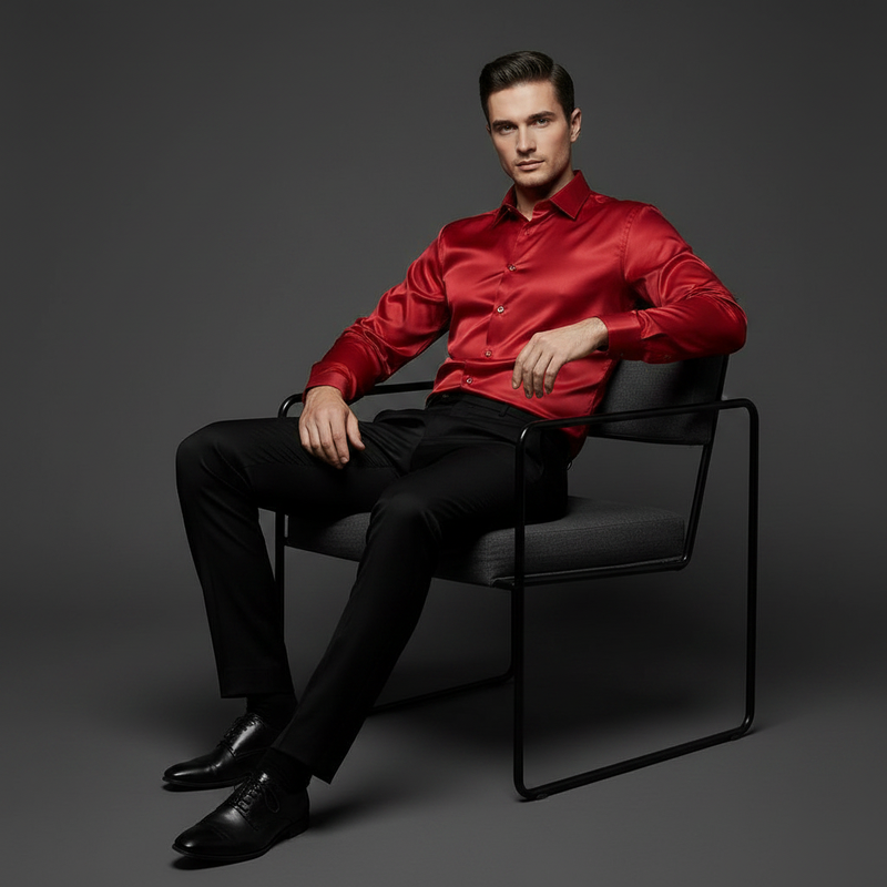 Jethro | Men's Dress Shirt Wrinkle-Free Cotton