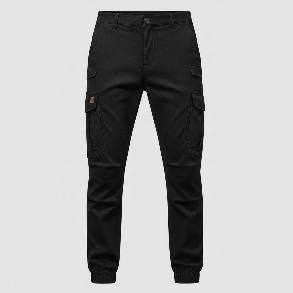 Men's Tactical Cargo Pants | Black Utility Trousers