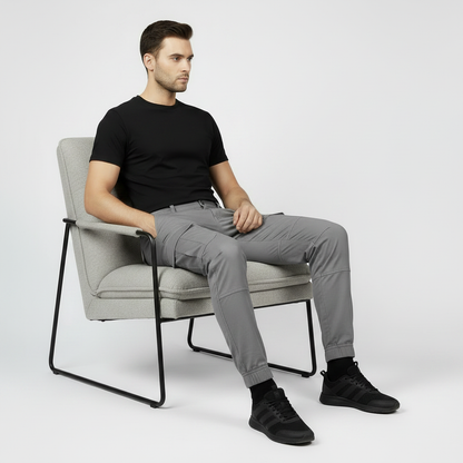Men's Tactical Cargo Pants | Black Utility Trousers