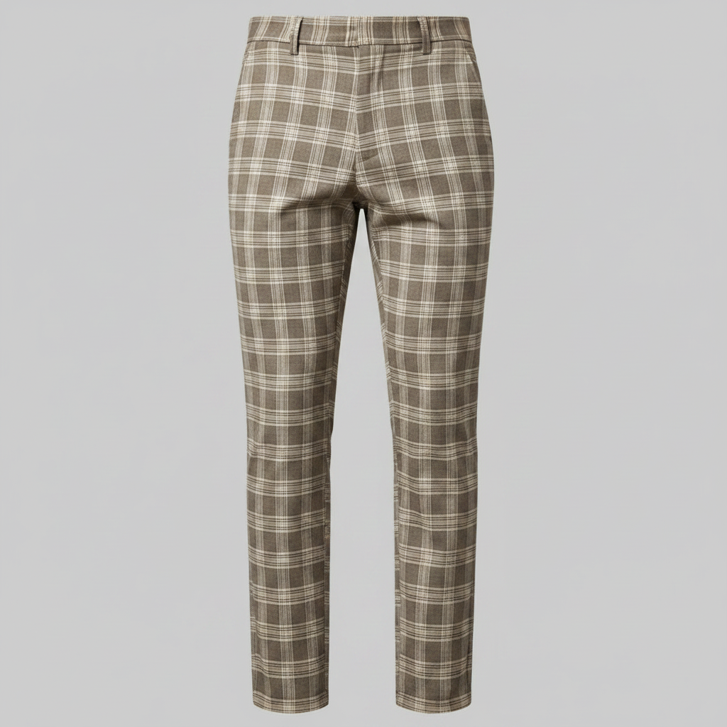 Sasha | Men's Checked Chino Pants for Casual Style