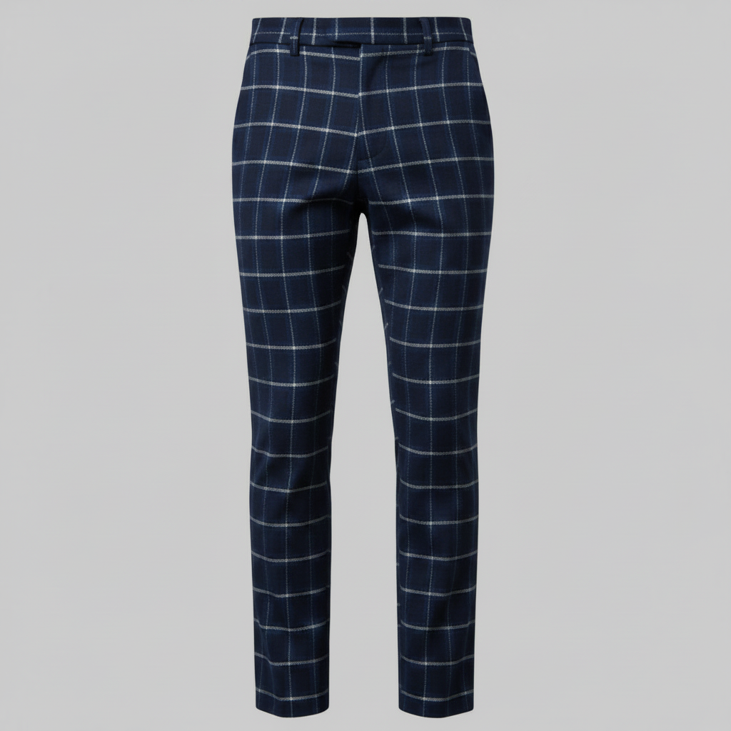 Sasha | Men's Checked Chino Pants for Casual Style