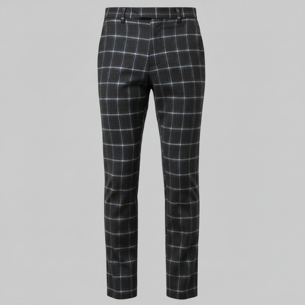 Sasha | Men's Checked Chino Pants for Casual Style