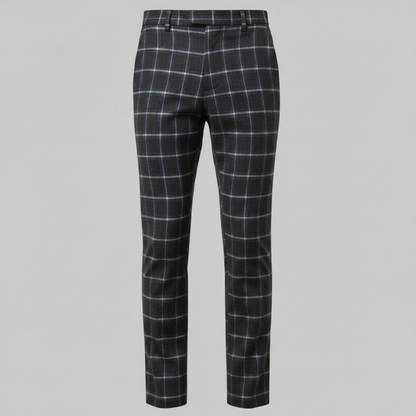 Sasha | Men's Checked Chino Pants for Casual Style